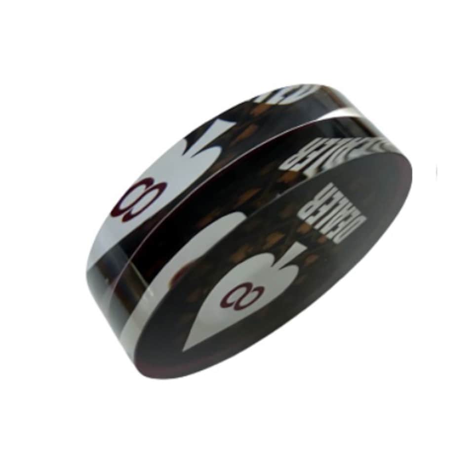 image 1 of Redtooth Poker Professional Double Sided Acrylic Poker Dealer Button