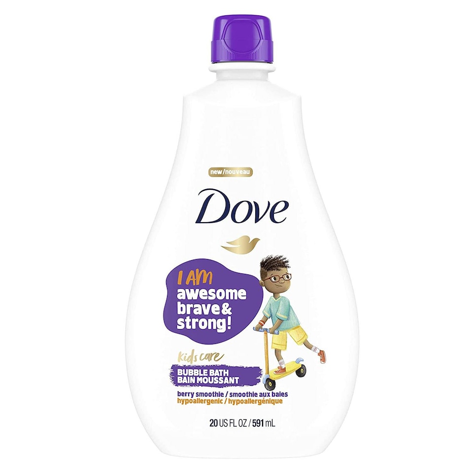 image 1 of Dove Kids Care Hypoallergenic Skin Care Awesome Bubble Bath Berry, 591ml, 2pk