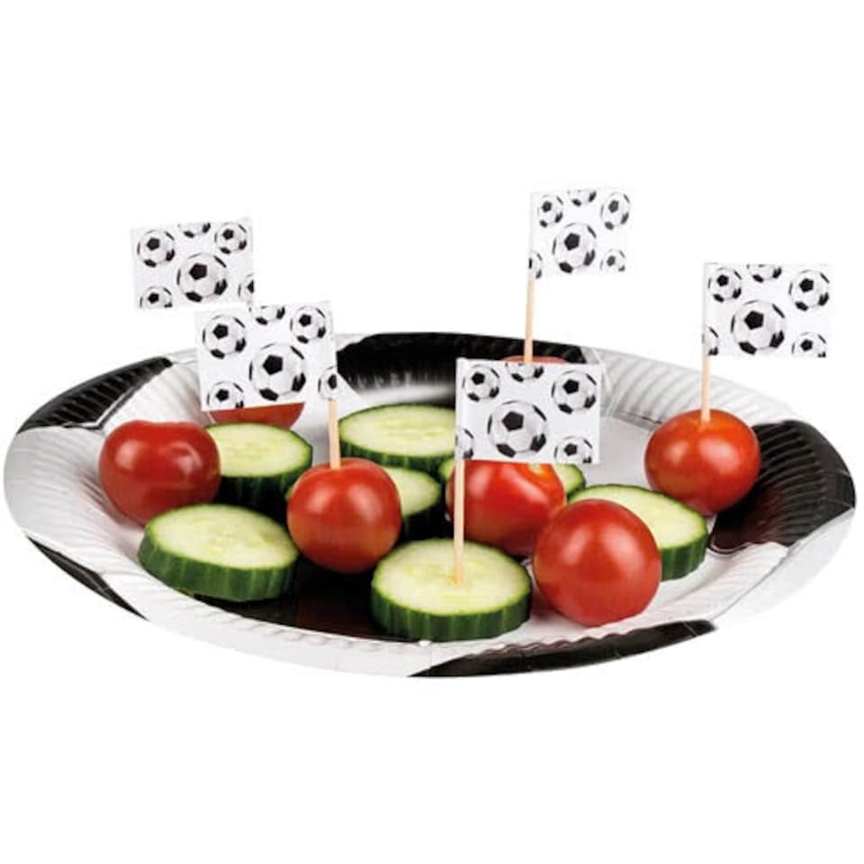 image 1 of Football Flag Picks 6cm - Pack of 24