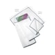 image 5 of JVL Microfibre Cleaning Cloth, White and Grey