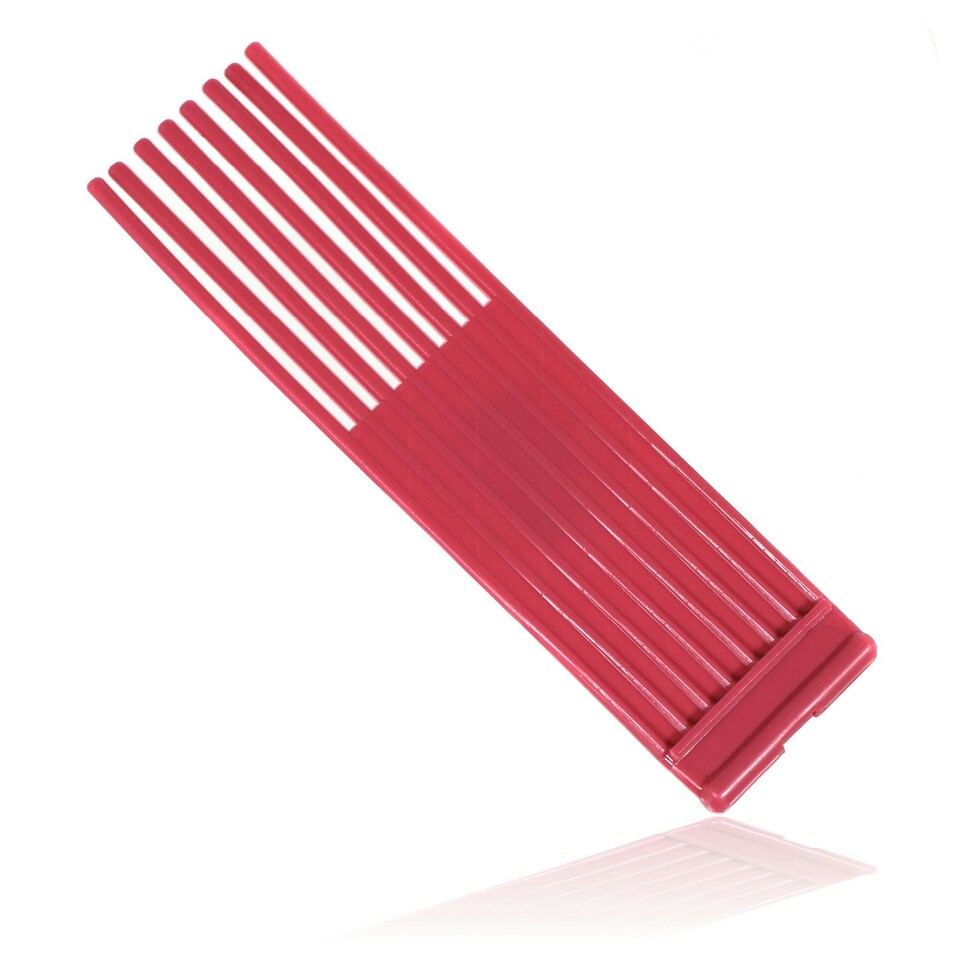 image 1 of SPARES2GO Power Sweeper Brushes for WESTWOOD COUNTAX Lawn Tractor Mower 5086 Bristles x 60 Red