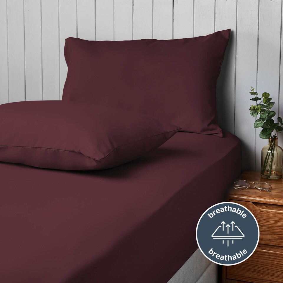 image 1 of Silentnight Supersoft Berry Pillowcase Pair
