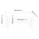 image 4 of URBNLIVING 2 Tier TV Bench Entertainment Media Stand 90cm | Multi | White | 1
