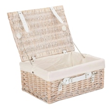 41cm Picnic Basket with Lining White | White | One Size
