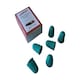 image 1 of Pack of 12 Green No.0 Rubber Thimblettes - Small Thimble Finger Cones