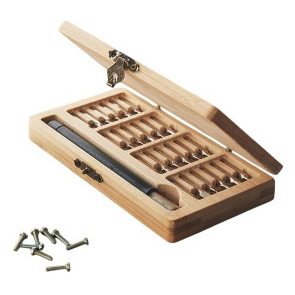 image 1 of MidOcean Bamtool Precision Screwdriver Set (Pack of 24) - Wood - One Size