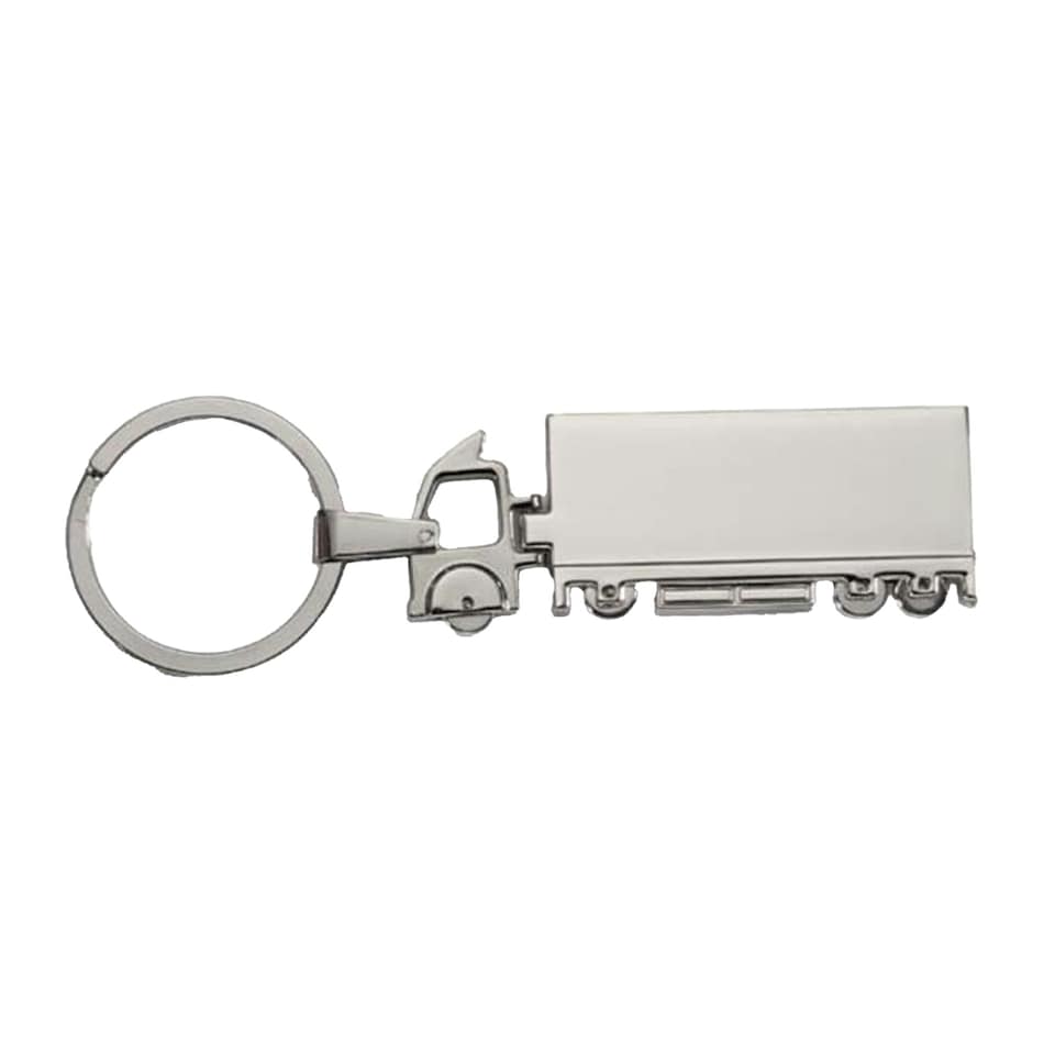 MidOcean Trucky Truck Metal Keyring - Silver - One Size