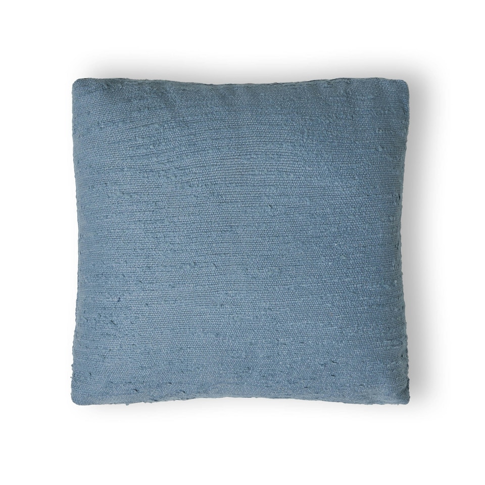 image 1 of BHS Textured Slub Cushion, Blue