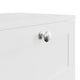 image 8 of FWStyle Artus Shaker 2 Drawer Bedside Table Nightstand Matt White