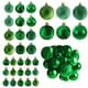 image 1 of Christmas Tree Ornaments Baubles Set | Green | Bottle Green