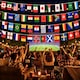 image 2 of 48 Flags Bunting 10m/33ft for World Cup 2026 Football Qualified Countries Double Sided Polyester Banner 14 x 21cm for FIFA Football Party Decorations