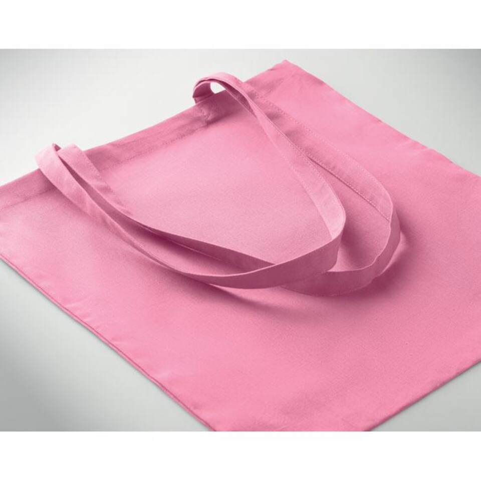 image 1 of MidOcean Cottonel Colour ++ Cotton Shopper Bag | Pink | Baby Pink | One Size | 1