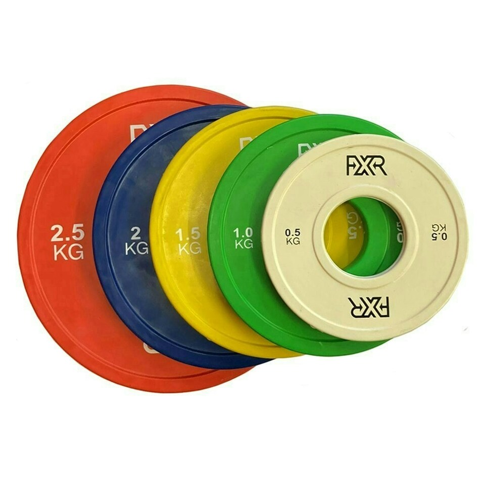 image 1 of Precision Fractional Rubber Change Weightlifting Plates - 2 x 2kg