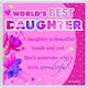image 2 of World's Best Daughter Sentimental Magnet Birthday, Christmas Gift