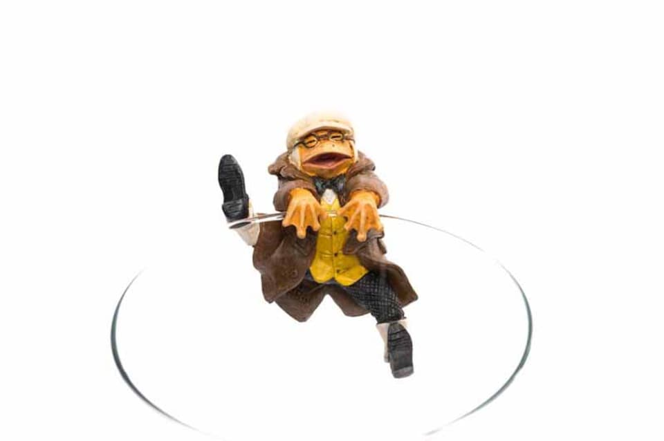 image 1 of Full Colour Mr Toad Driving Pot Buddy - L10.9 x W7.9 x H5.7 cm