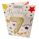 image 1 of Happy Birthday 7 Balloon Boutique Greeting Card