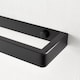 image 4 of House of Home Wall Mounted Black Towel Holder 30cm Rectangle Rail