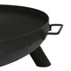 image 4 of Hammer & Tongs Round Iron Fire Pit - 68cm - Black