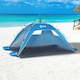image 2 of Outsunny 2 Man Pop-up Beach Tent Sun Shade Shelter Hut w/ Windows Door Blue