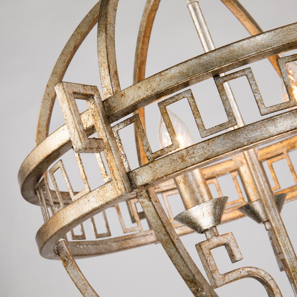 image 1 of Lemuria 3 Light Globe Spherical Ceiling Pendant Gold, E14