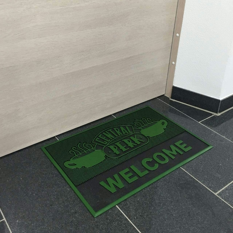 image 1 of Friends Central Perk Welcome Door Mat - Green - One Size