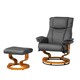 image 1 of Calhoun Swivel Recliner with Massage and Heat Grey