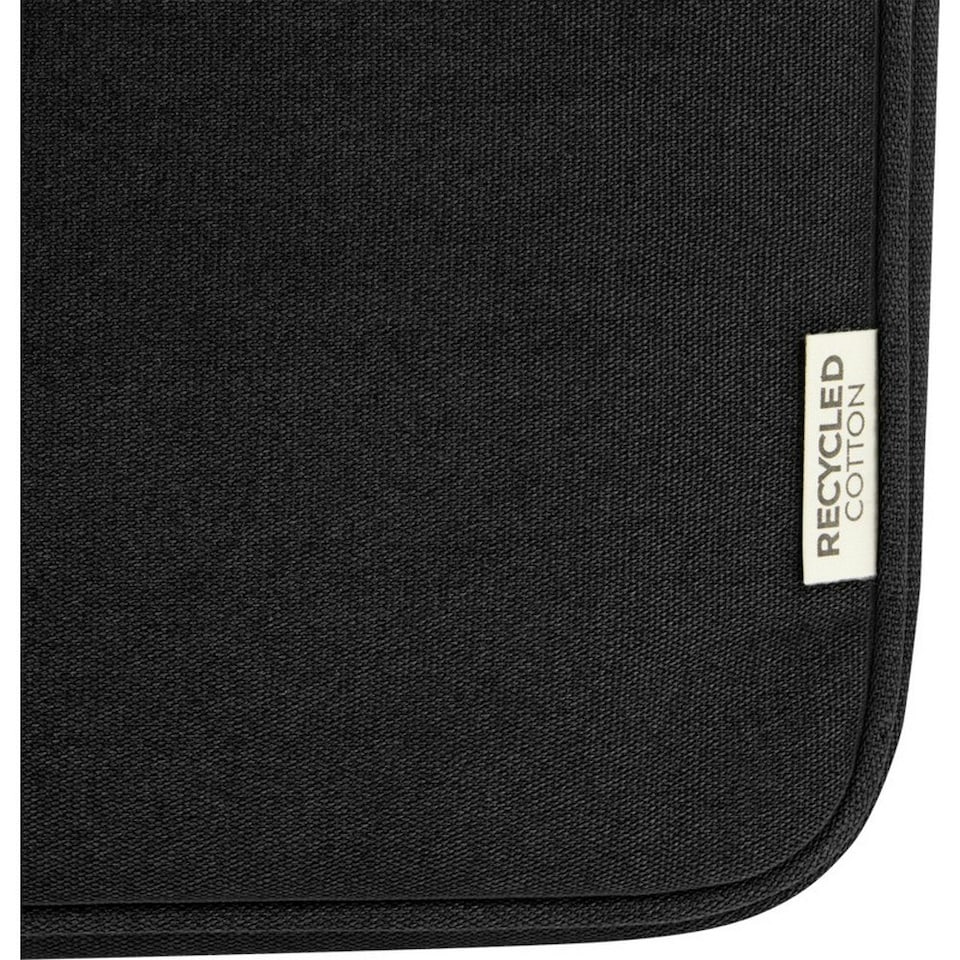 image 1 of Unbranded Joey Canvas Recycled 2L Laptop Sleeve - Solid Black - One Size
