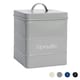 image 1 of Harbour Housewares Grey Vintage Metal Kitchen Biscuit Tin Kitchen Caddy Kitchen Storage Containers Canister