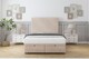 image 1 of Sloomy Manhattan Sand Naples Ottoman Bed With Mattress With 26" Strutted Headboard 3' Single