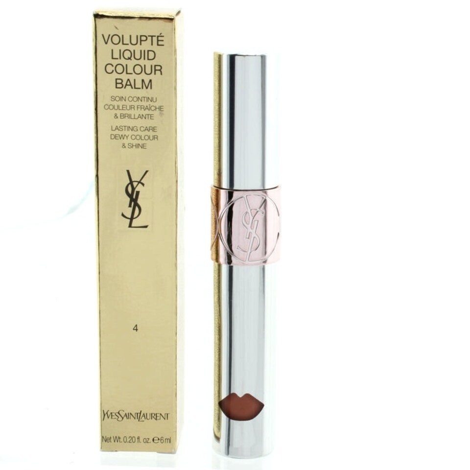 image 1 of YSL Volupte Liquid Lip Balm 4 Spy On Me Nude