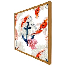 Anchor & fish (Picture Frame) Brown | Oak | S