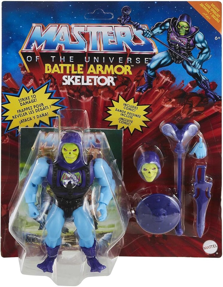 image 1 of Masters of the Universe Origins Battle Armor Skeletor Action Figure - Mattel GVL77
