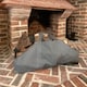 image 2 of Canvas Log Carrier Firewood Bag Tote in French Grey