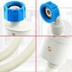 image 10 of SPARES2GO Safety Inlet Hose Washing Machine Dishwasher Water Fill Leak Protection Stop Valve Pipe (1.5m Length, 3/4" Connections)