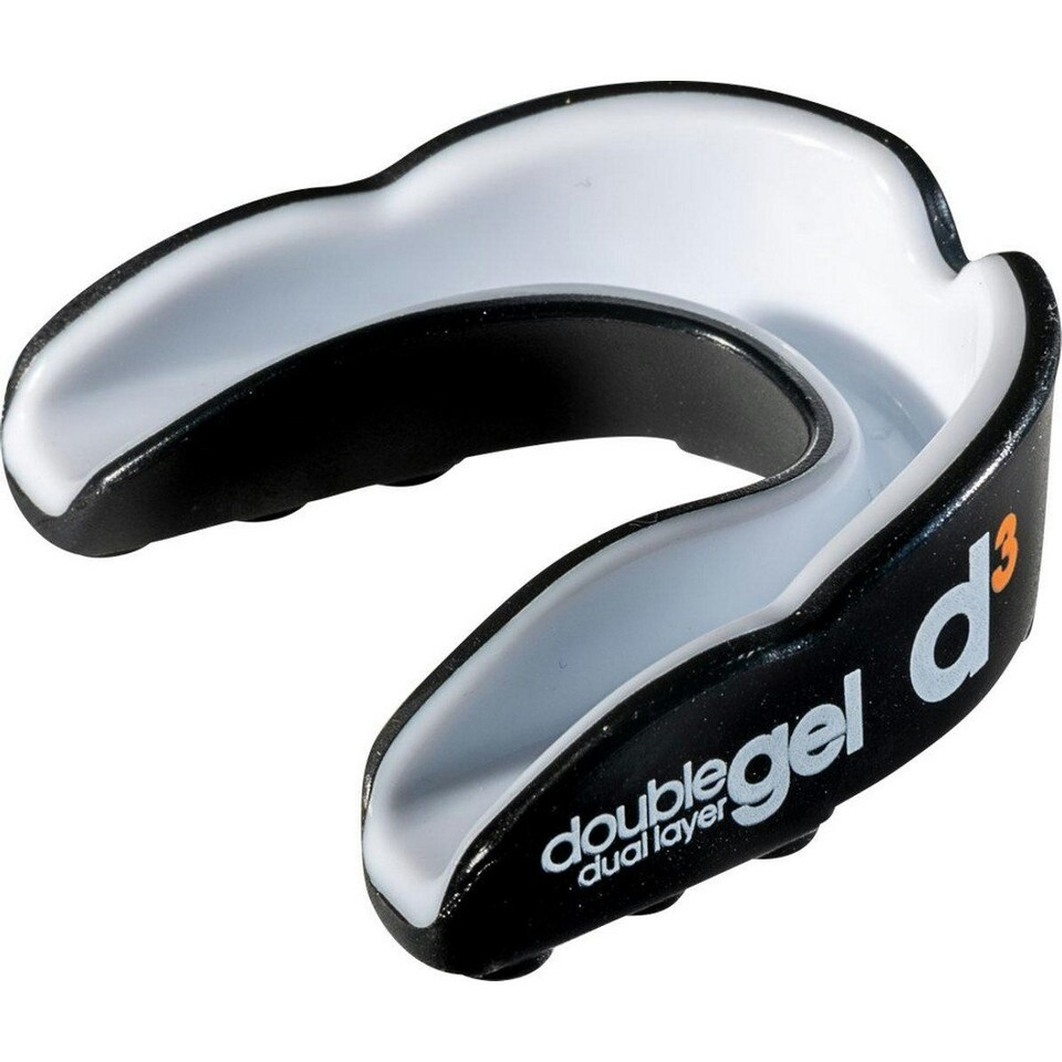 D3 Tape Childrens/Kids Contrast Mouthguard - Black/White - One Size