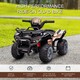 image 3 of HOMCOM 6V Kids Electric Ride on Car Toddler Quad Bike ATV for 18-36 month Black