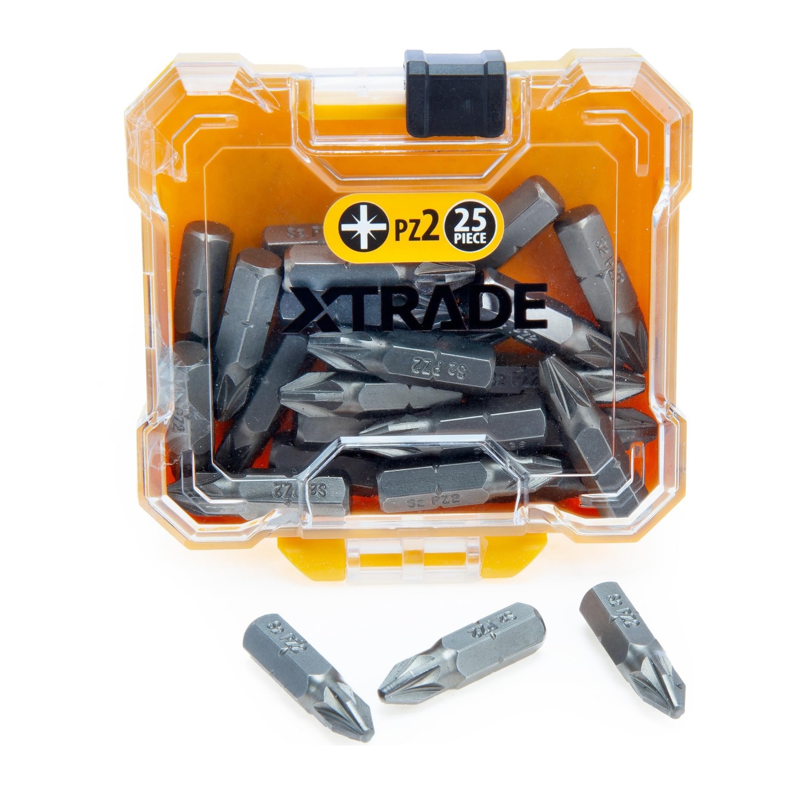 Xtrade 25mm Screwdriver Bits, 25 Piece, S2 Steel in Silver