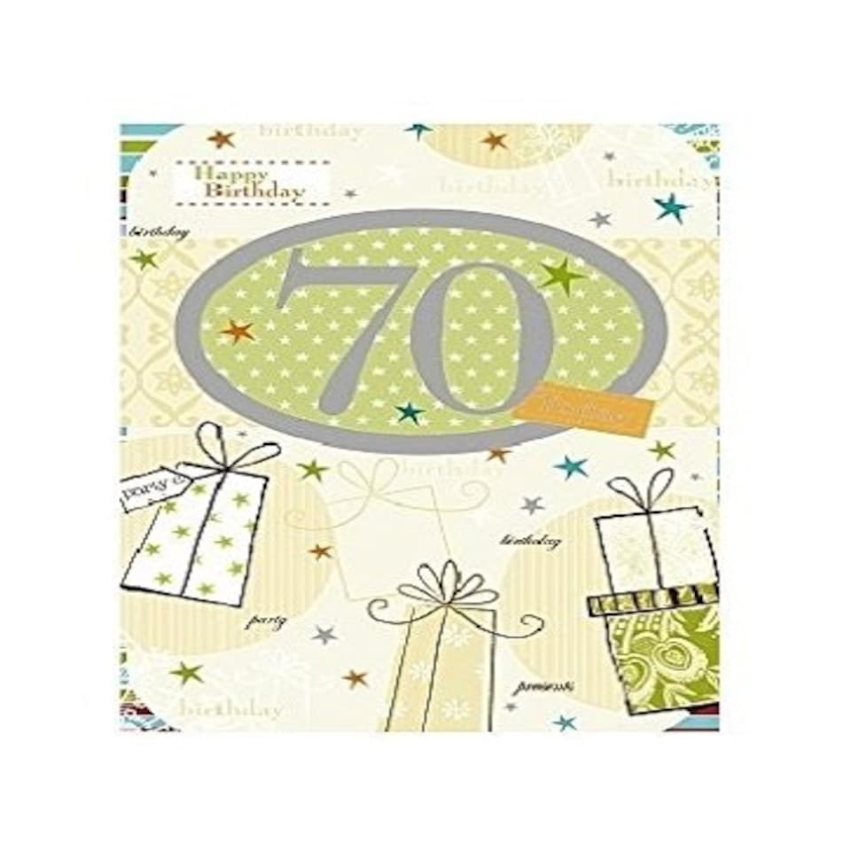 image 1 of 70th Happy Birthday Card