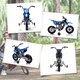 image 9 of AIYAPLAY 12V Kids Electric Motorbike, Kids Electric Ride on Motorcycle, Battery Powered Toy with Twist Grip Throttle, Training Wheels, Suspension System, Music, Blue