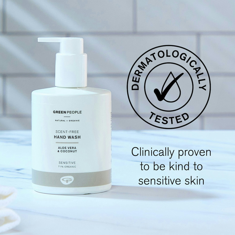 image 1 of Green People Scent Free Hand Wash - For Sensitive Skin - Paraben & SLS Free - Natural, Organic & Vegan, 75ml
