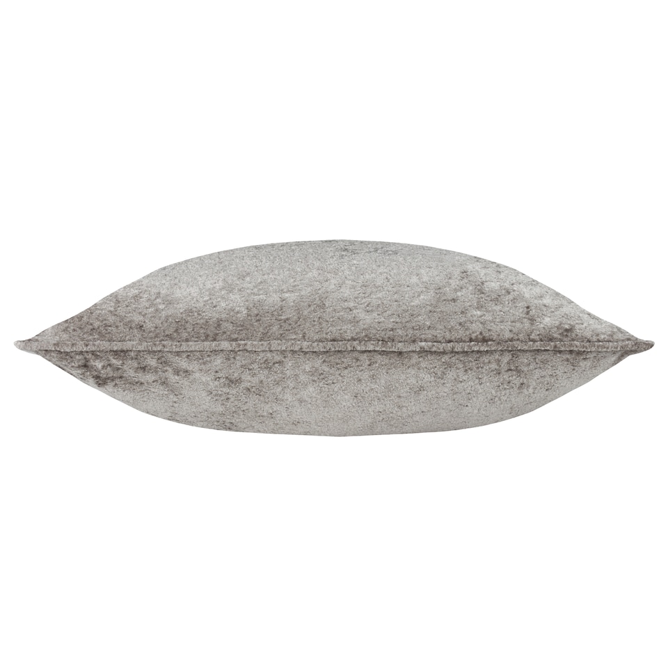 image 1 of Paoletti Lustre Velvet Cushion | Green | Pewter