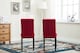 image 4 of Set of 2 Tufted Button Back Fabric Dining Chairs Red by MCC Direct