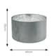 image 5 of ValueLights Reni Large Grey Velvet Chrome Inner Lamp Shade & Bulb | Grey