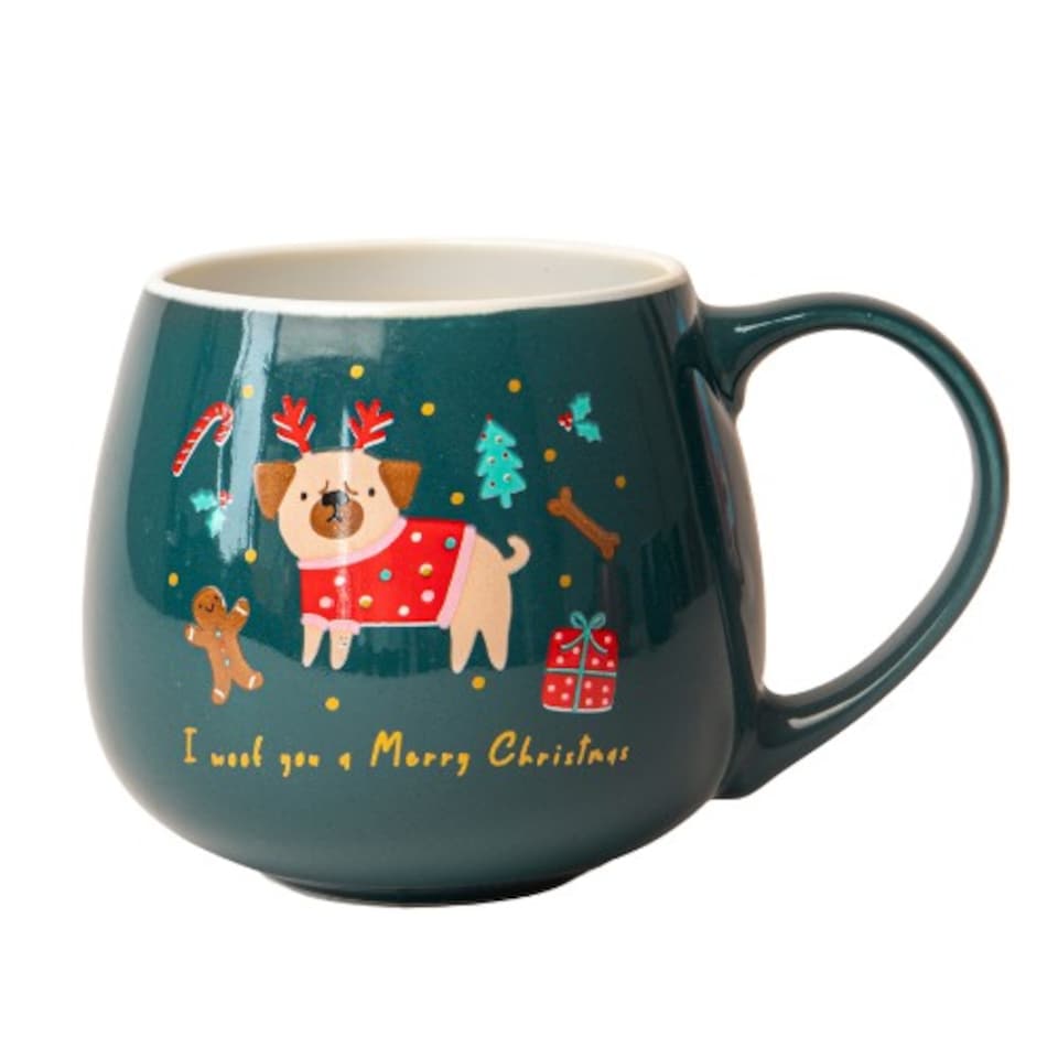 image 1 of Christmas Animal Ceramic Mug 400ml | Red | Dalmatian | 400ml | 1