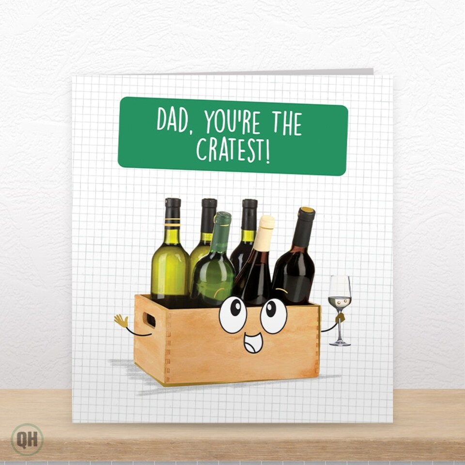 image 1 of Dad, You're The Cratest! - Funny Father's Day Card