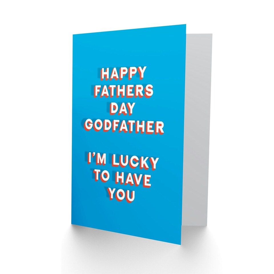 image 1 of Lucky Have You God Sincere Loving Fathers Day Dad Card