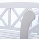 image 4 of Greenhurst Bewdley 2-Seater Wooden Garden Bench – Solid Acacia Hardwood, Weather-Resistant White Finish