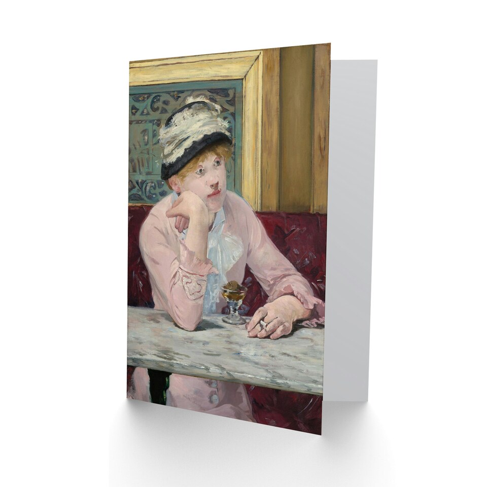 image 1 of Edouard Manet Art Card Plum Brandy Woman Portrait