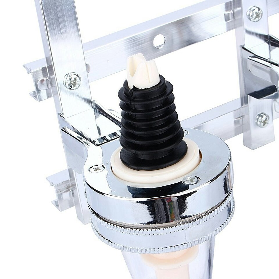 image 1 of Oypla 4 Bottle Wall Mounted Spirit Drink Dispenser Bar Shot Measurer Optics