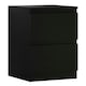 image 4 of FWStyle Stora 2 Drawer Bedside Cabinet - Matt Black